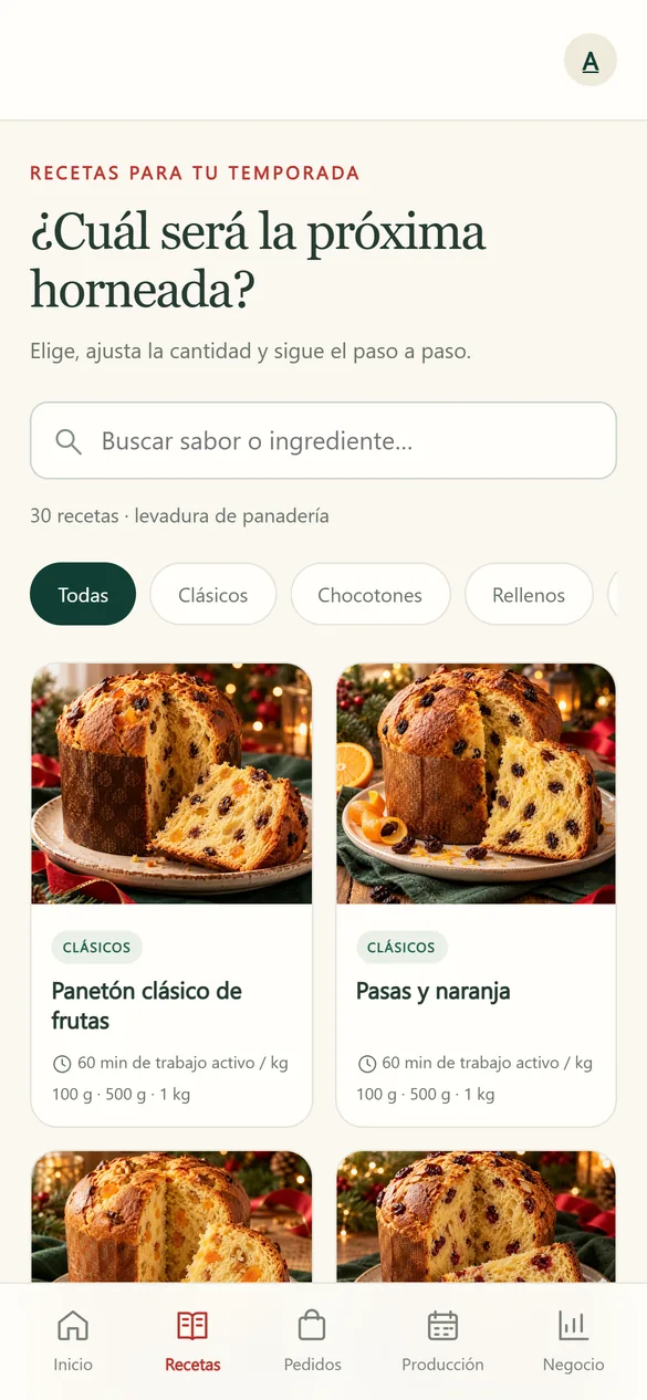 Pantalla real: 30 recetas