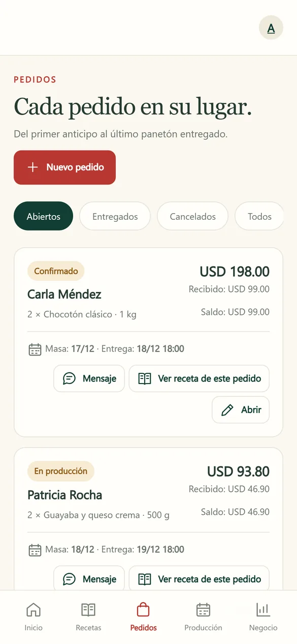 Pedidos
